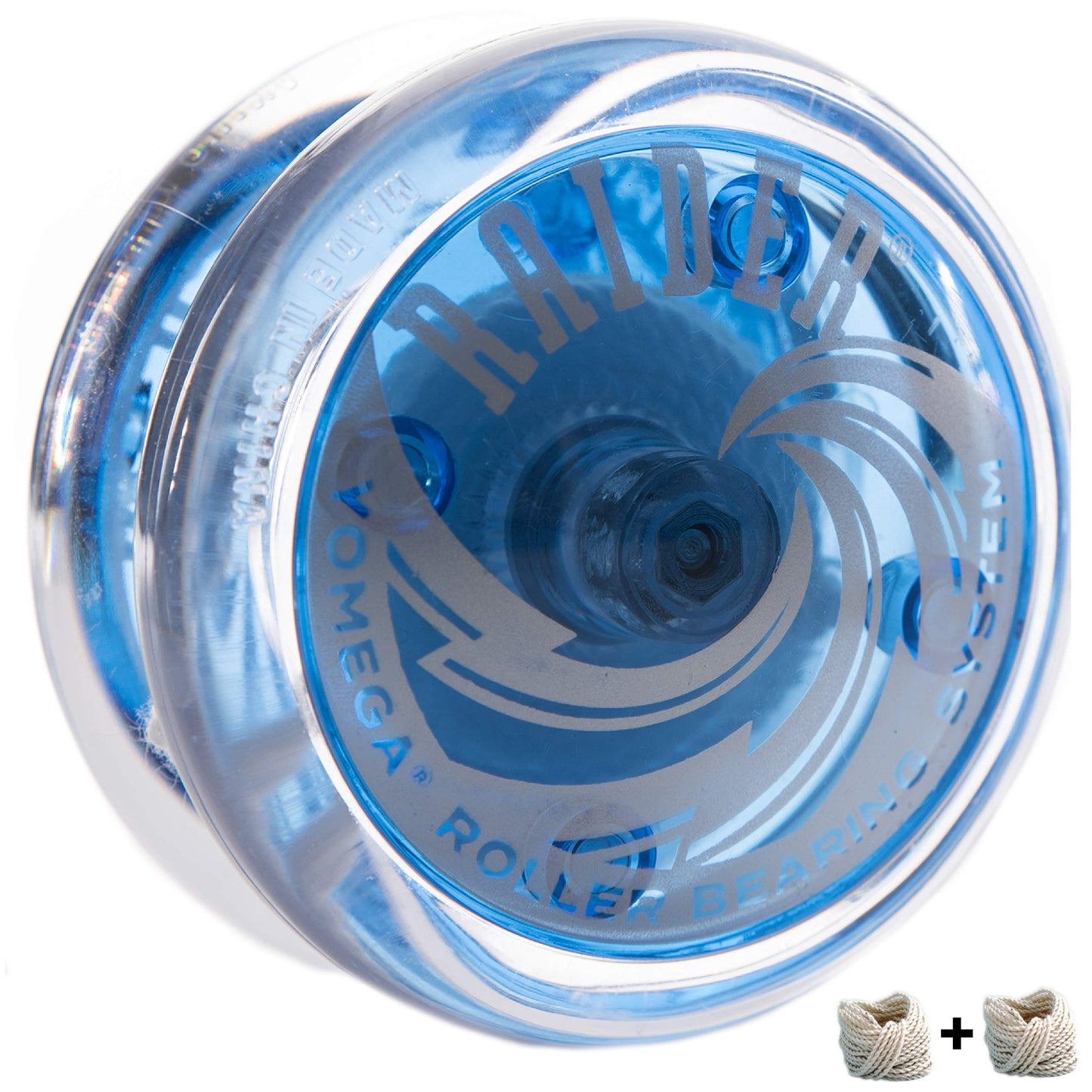 Yomega Raider - Professional Responsive Ball Bearing Yoyo, Great for Kids, Beginners and for Advanced String Yo-Yo Tricks and Looping Play. + Extra 2