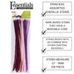 Essentials By Leisure Arts Princess Assorted Chenille Stems 12 Inch 6mm, Bendable Craft Pipe Cleaners in Pink and Purple Shades for DIY Projects, 100