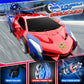 Transform Remote Control Car, RC Cars for 3-12 Year Old Boys Girls One-Button Deformation 2.4Ghz 1:18 Scale Transforming 360°Rotation Robot Toys