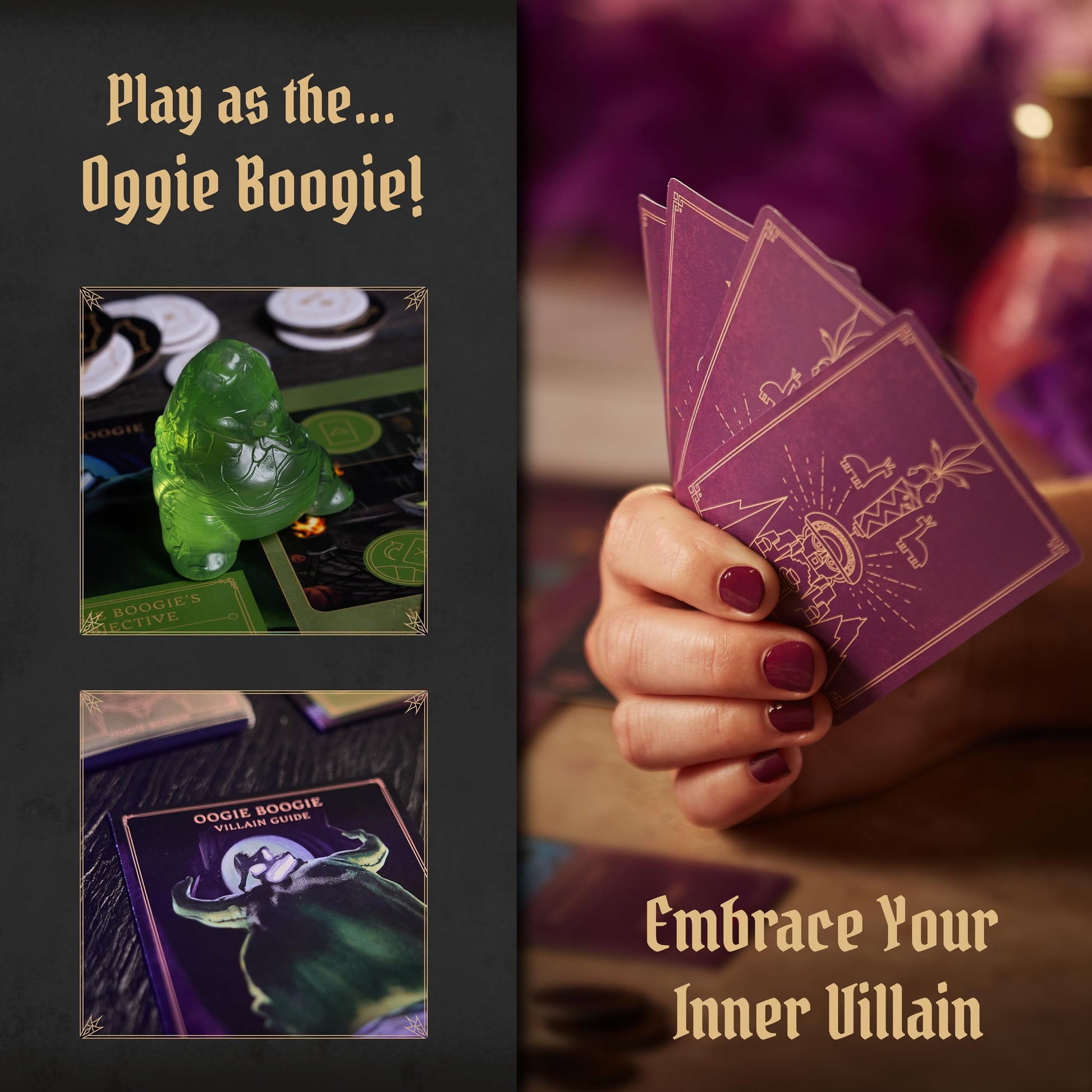 Ravensburger Disney Villainous Filled with Fright - Strategy Board Game - Join Oogie Boogie, Lock, Jack Skellington, and More - Award-Winning Line