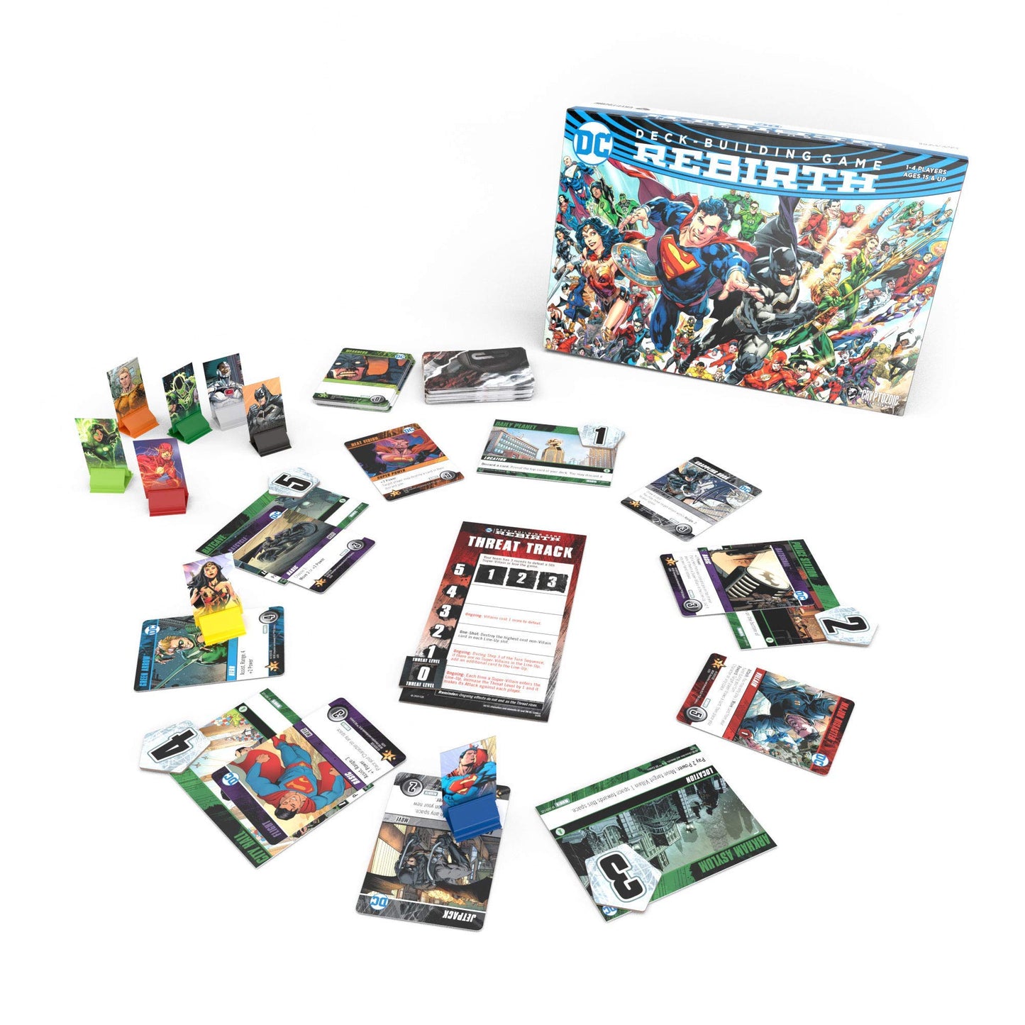 DC Deck Building Game: Rebirth - Multiple Campaign Scenarious with Unique Gameplay and Cards - Features Iconic DC Universe Location - Compatible