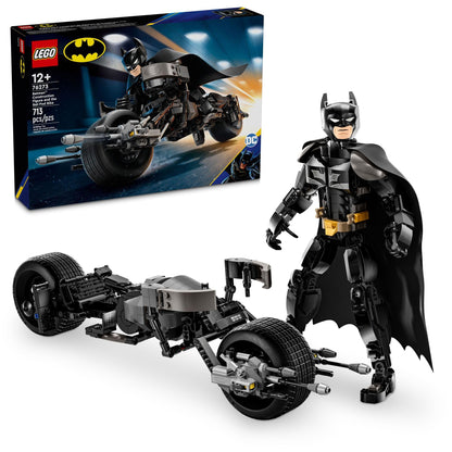 LEGO DC Batman Construction Figure & The Bat-Pod Bike Building Toys - Batman Action Figure from The Dark Knight for Boys & Girls, Ages 12+ - Superhero