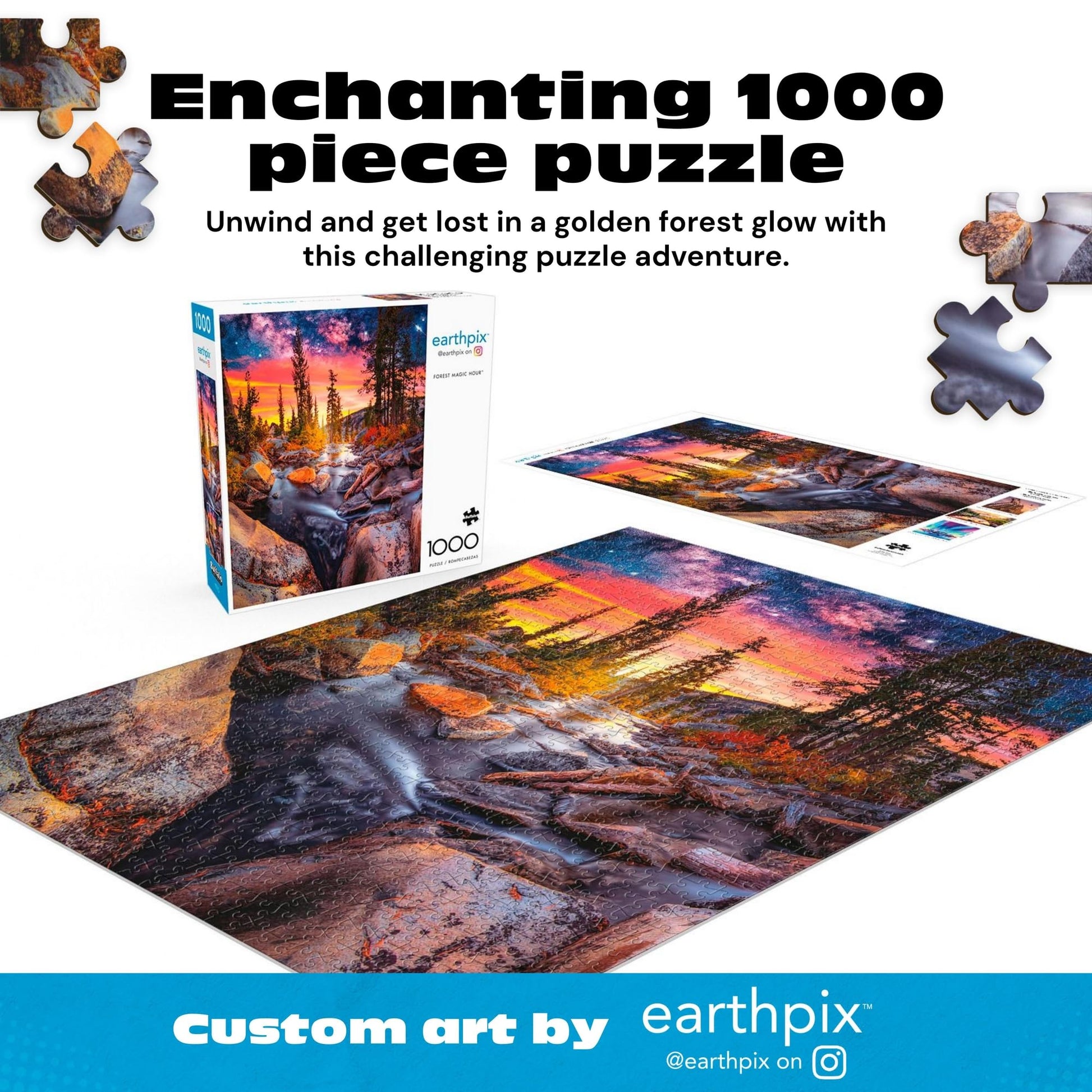 Buffalo Games - Forest Magic Hour - 1000 Piece Jigsaw Puzzle for Adults