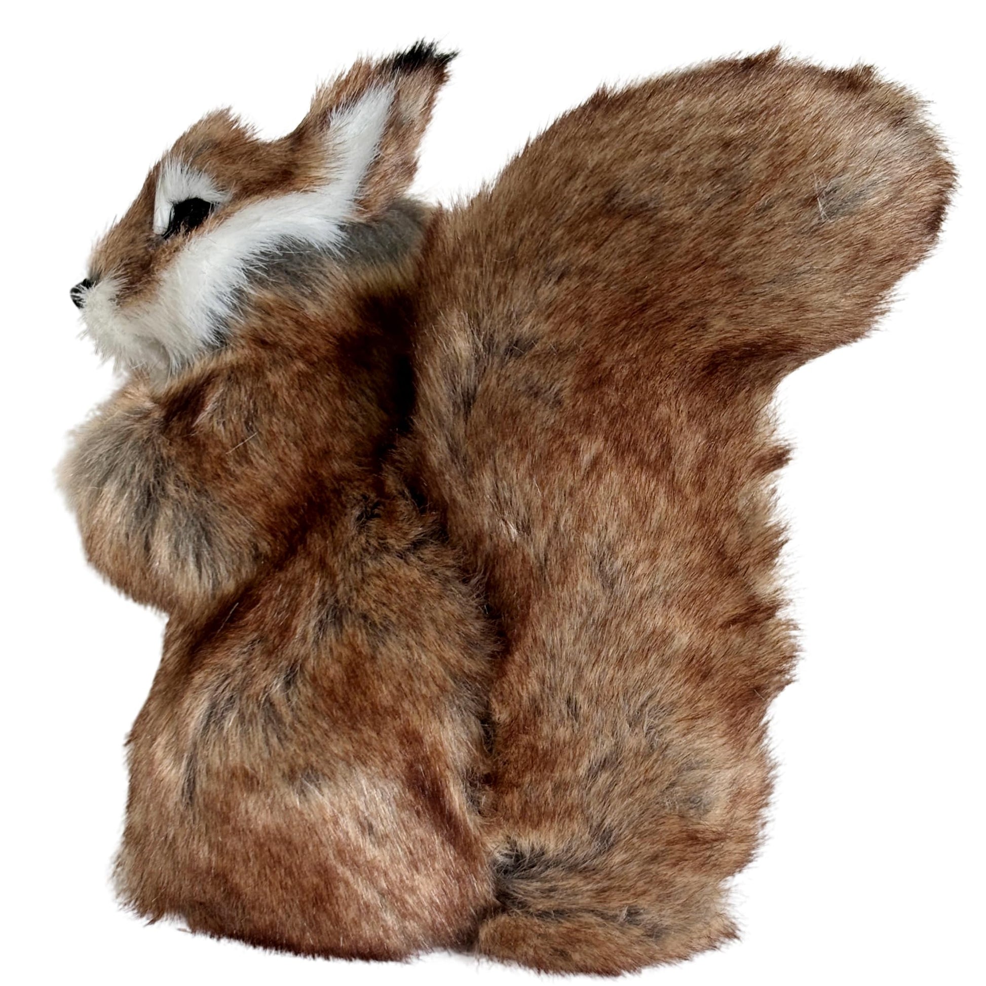 Basuo-9Q Realistic Squirrel Figurine - Lifelike Plush Tree Rodent