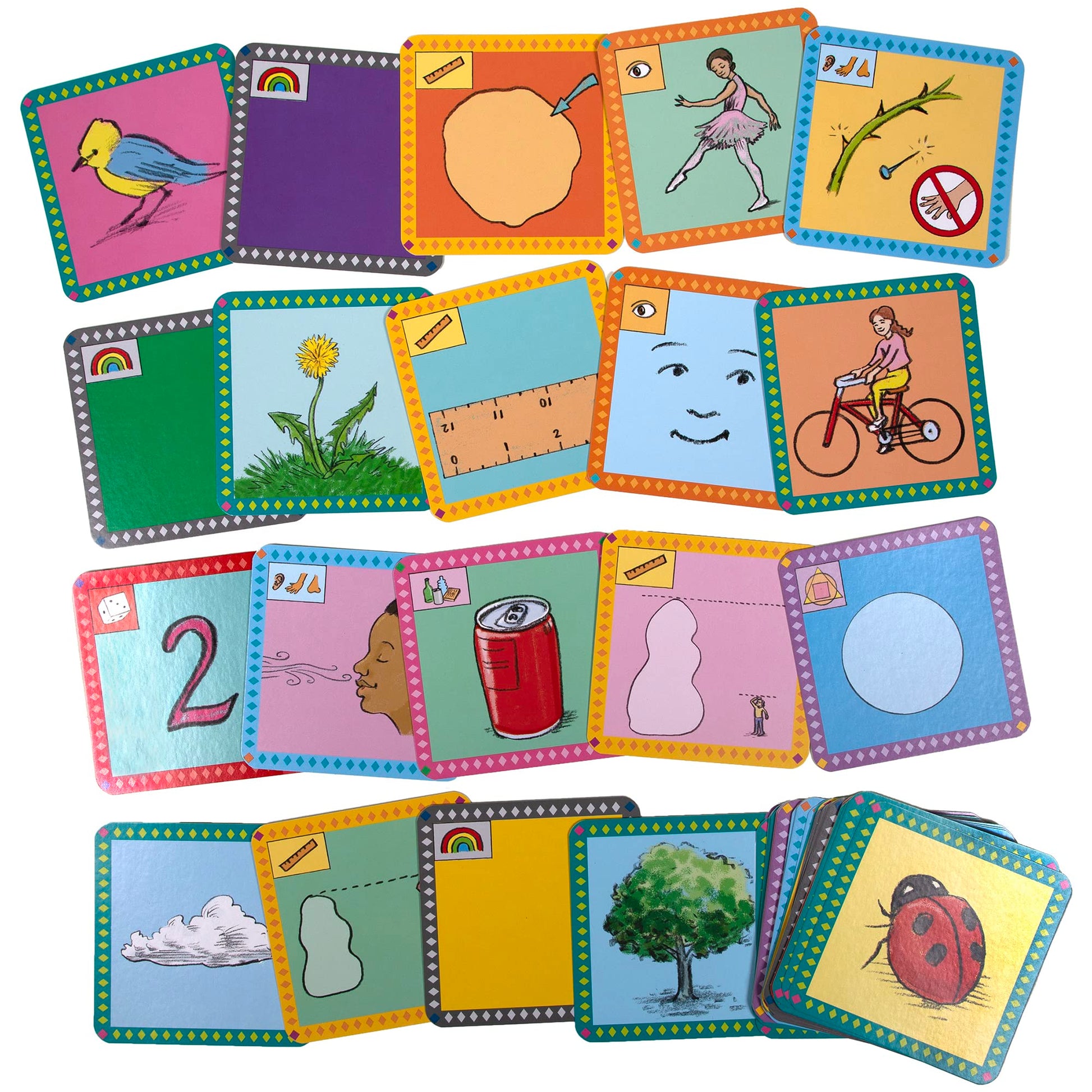 eeBoo Scavenger Hunt Outdoors Game, 50 Cards, Ages 3+