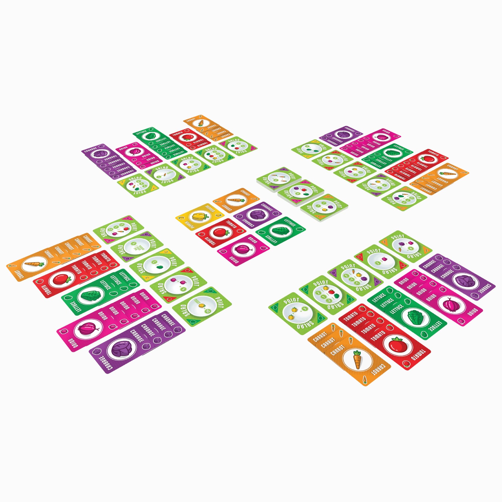 AEG & Flatout Games | Point Salad - Award-Winning Card Drafting Game for the Whole Family | Easy to Learn | Quick to Play | 2-6 Players | Ages 10+