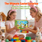 Easter Bunny Garden Building Set, 294 PCS Easter Basket Stuffers for Kids, Creative Flower House with Colorful Eggs & Carrot, STEM Spring Holiday Toys