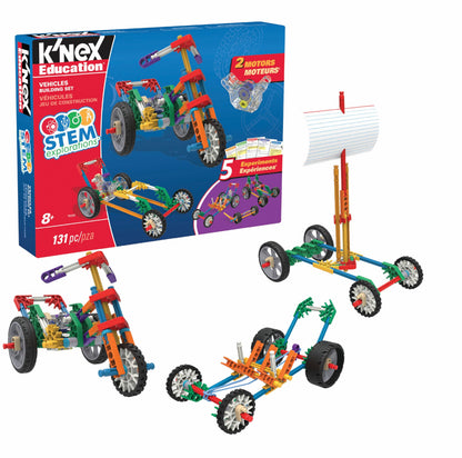 K'NEX Education - STEM Explorations: Vehicles Building Set ‚ Kid Construction Play, Creative Building‚ Ages 8+