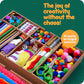 Dan&Darci Arts and Crafts Vault - Craft Supplies Kit in a Box - Birthday Gift for Kids Ages 4 5 6 7 8 9 10 11 & 12 Year Old Girls & Boys - Crafting
