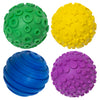SPARK & WOW Sensory Bin Texture Twists | 4 Hollow, Tactile Balls | Twist Them Apart | Mix and Match Colors and Textures | Sensory Table Tools