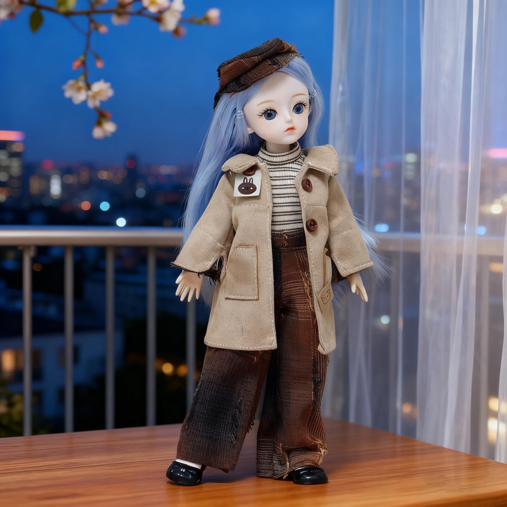 1/6 Doll Clothes for 30cm BJD Action Figure with Hook and Loop Outfits