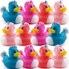 Mini Unicorn Rubber Duckies (Pack of 24) Assorted 2 Inch Duckies, Squirt Bath Tub Toy for Kids, Squeezable and Squirtable, Great for Birthday Party's