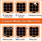 BEBESIRI Tic Tac Toe，Four in One Handheld Puzzle Game Machine Exercise Memory, Portable Pocket Game, Suitable for Christmas and Birthday Gifts