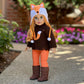 Foxy - Clothes for 18 inch Dolls - 4 Piece Outfit - Hat, Blouse, Leggings and Boots. (Doll Not Included)