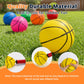 DAOLONG 6 Pack Multicolor Inflatable Mini Basketball, 6 Inch Replacement Small Basketball with Pump, Indoor Outdoor Mini Hoop Balls for Kids Toddlers
