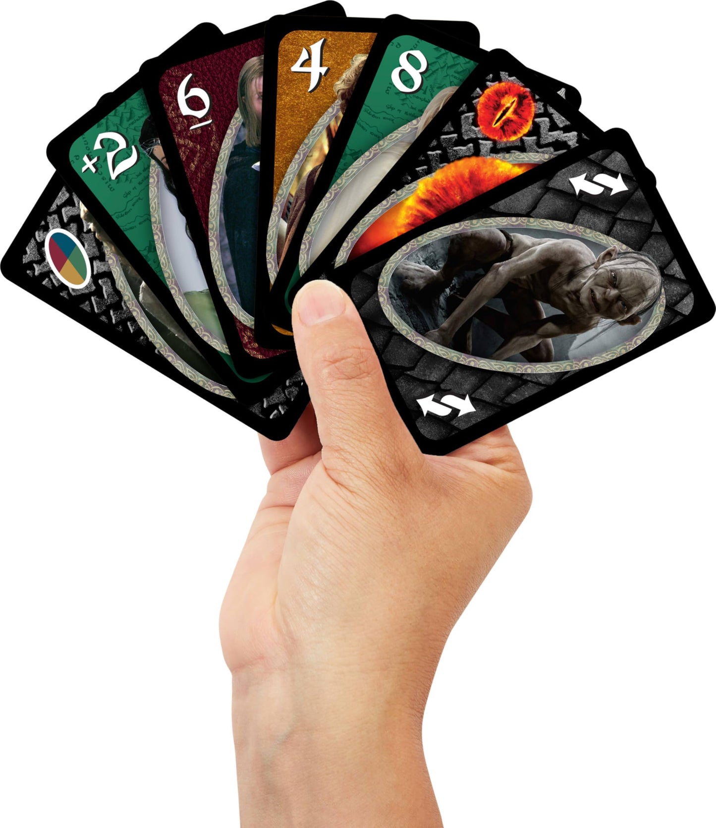 Mattel Games UNO The Lord of The Rings Card Game for Kids, Adults & Families, Travel & Camping, Inspired by the Movies
