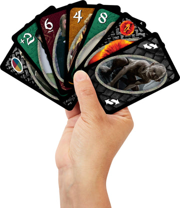 Mattel Games UNO The Lord of The Rings Card Game for Kids, Adults & Families, Travel & Camping, Inspired by the Movies