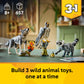LEGO Creator 3 in 1 Forest Animals: Gray Wolf - Building Toy for Boys & Girls, Ages 8+ - Build a Wolf, Falcon or Raccoon - Gift for Kids' Birthdays -