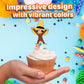 24x Curious Monkey Cupcake Toppers - Strong Picks Happy Birthday Décor, Cupcake Decorations for Kids Birthdays