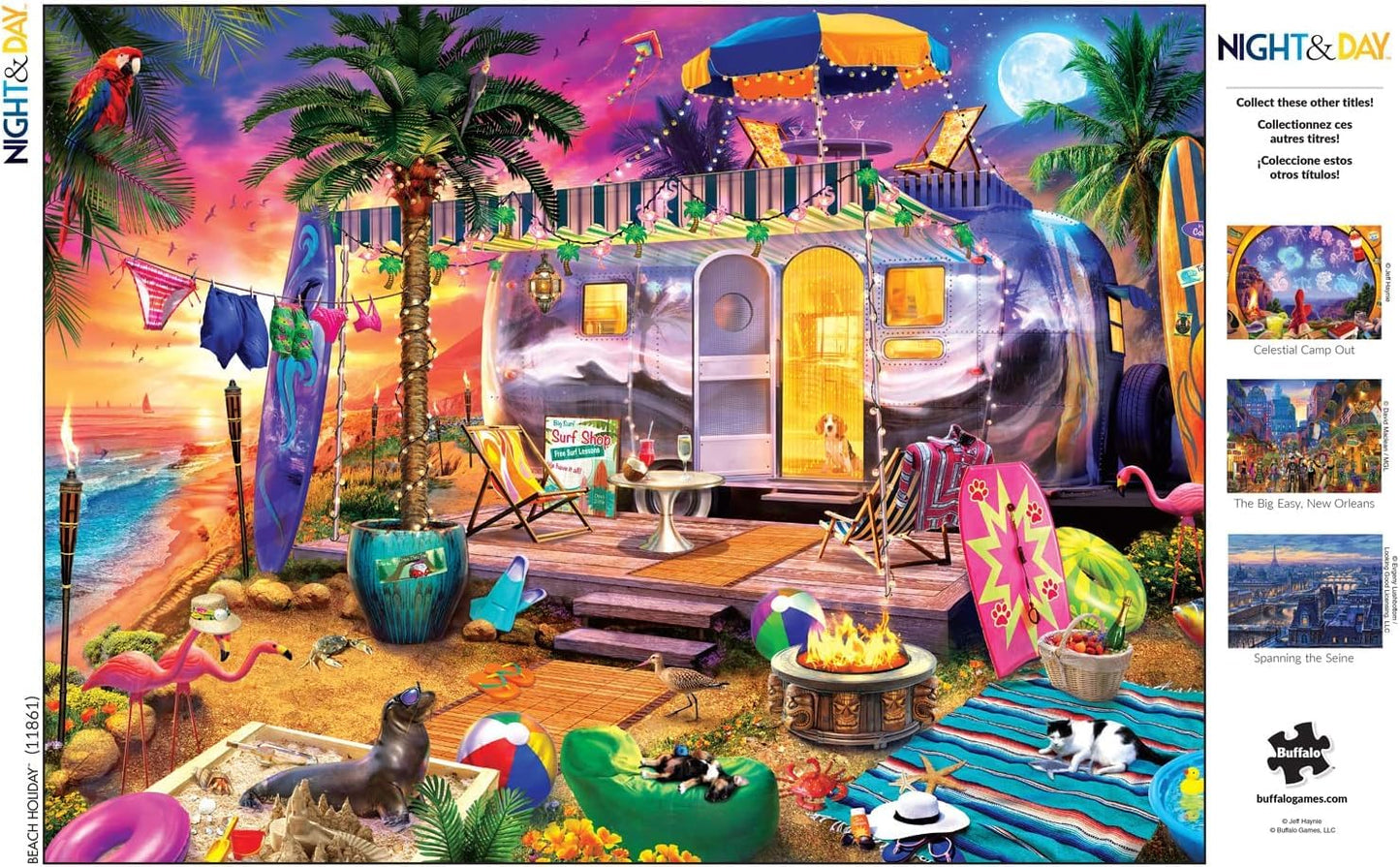 Buffalo Games - Jeff Haynie - Beach Holiday - 1000 Piece Jigsaw Puzzle For Adults -Challenging Puzzle Perfect for Game Nights - Finished Size is 26.75