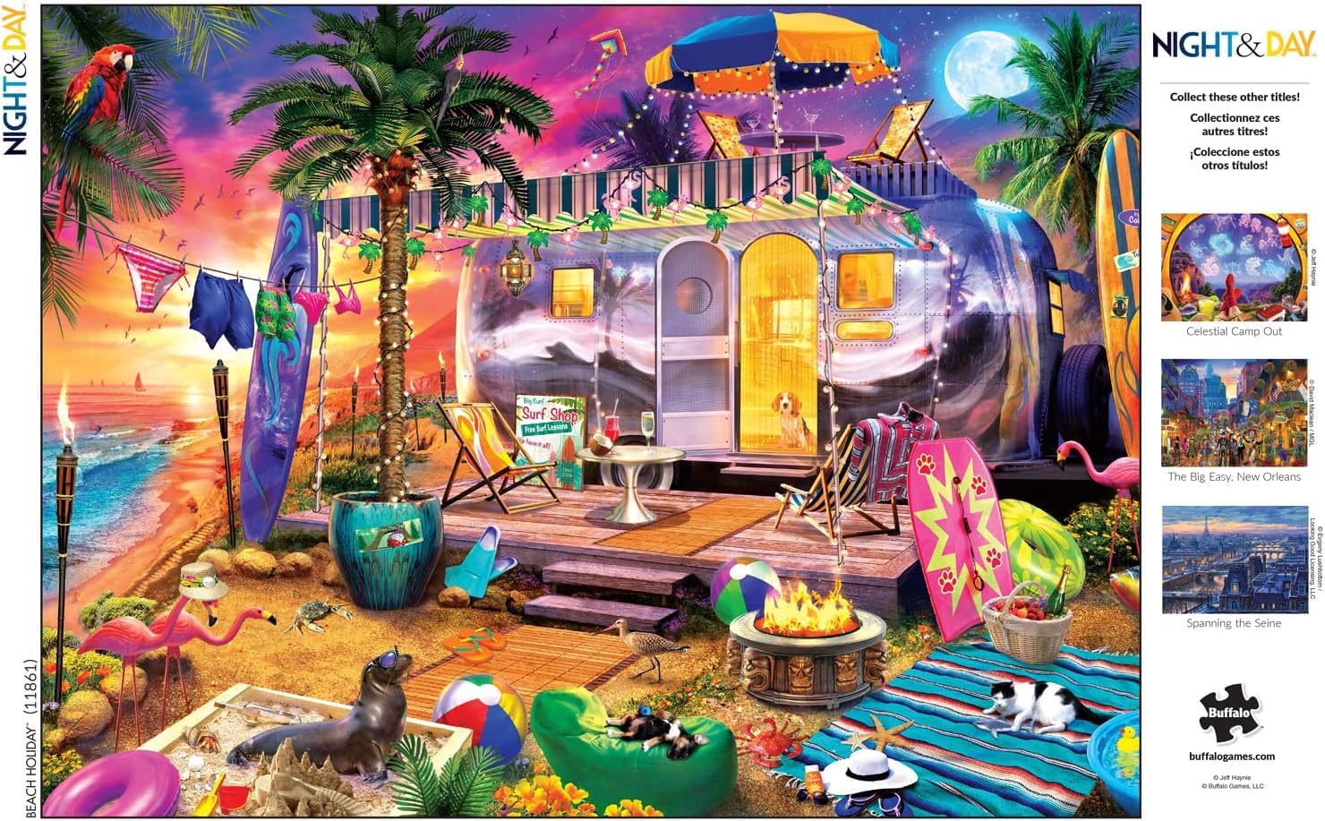 Buffalo Games - Jeff Haynie - Beach Holiday - 1000 Piece Jigsaw Puzzle For Adults -Challenging Puzzle Perfect for Game Nights - Finished Size is 26.75