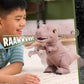 JURASSIC WORLD Rebirth Roaring T. rex Interactive Plush Dinosaur