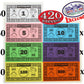 Matty's Money 420 Piece Replacement Play Money Set (60 Pieces Each of $1's, $5's, $10's, $20's, $50's, $100's & $500's) $41,160 in Game Money