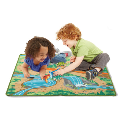 Melissa & Doug Prehistoric Playground Dinosaur Activity Rug -39" x 36"