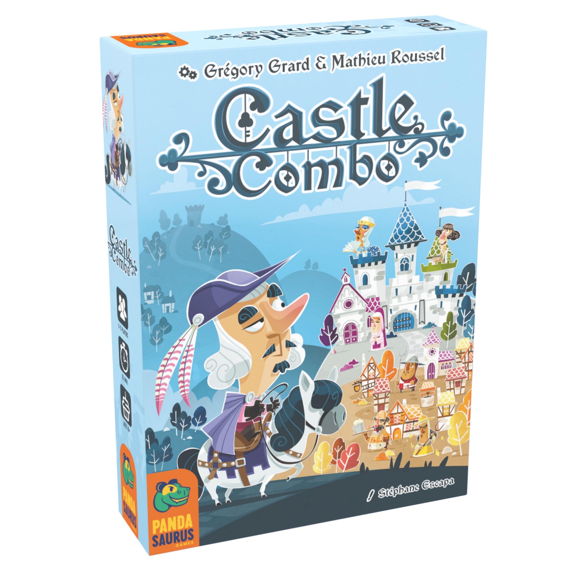 Pandasaurus Games Castle Combo Card Game - Maximize Combos in This Card Placement Strategy Game, Quick Competitive Family Fun for Kids & Adults, Ages