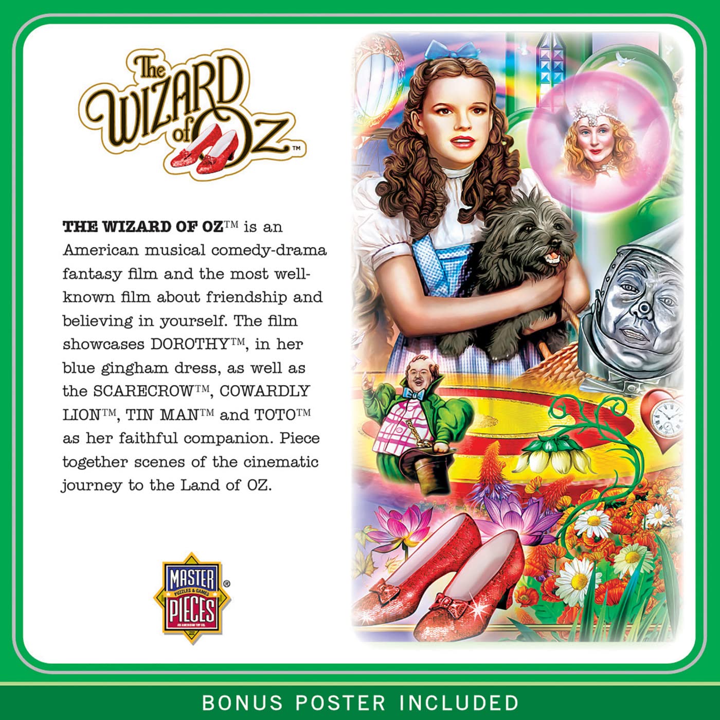 MasterPieces 1000 Piece Jigsaw Puzzle - Wizard Dorothy's Magical Land of Oz - Fun for Adults, Family, Or Youth - 19.25"x26.75"
