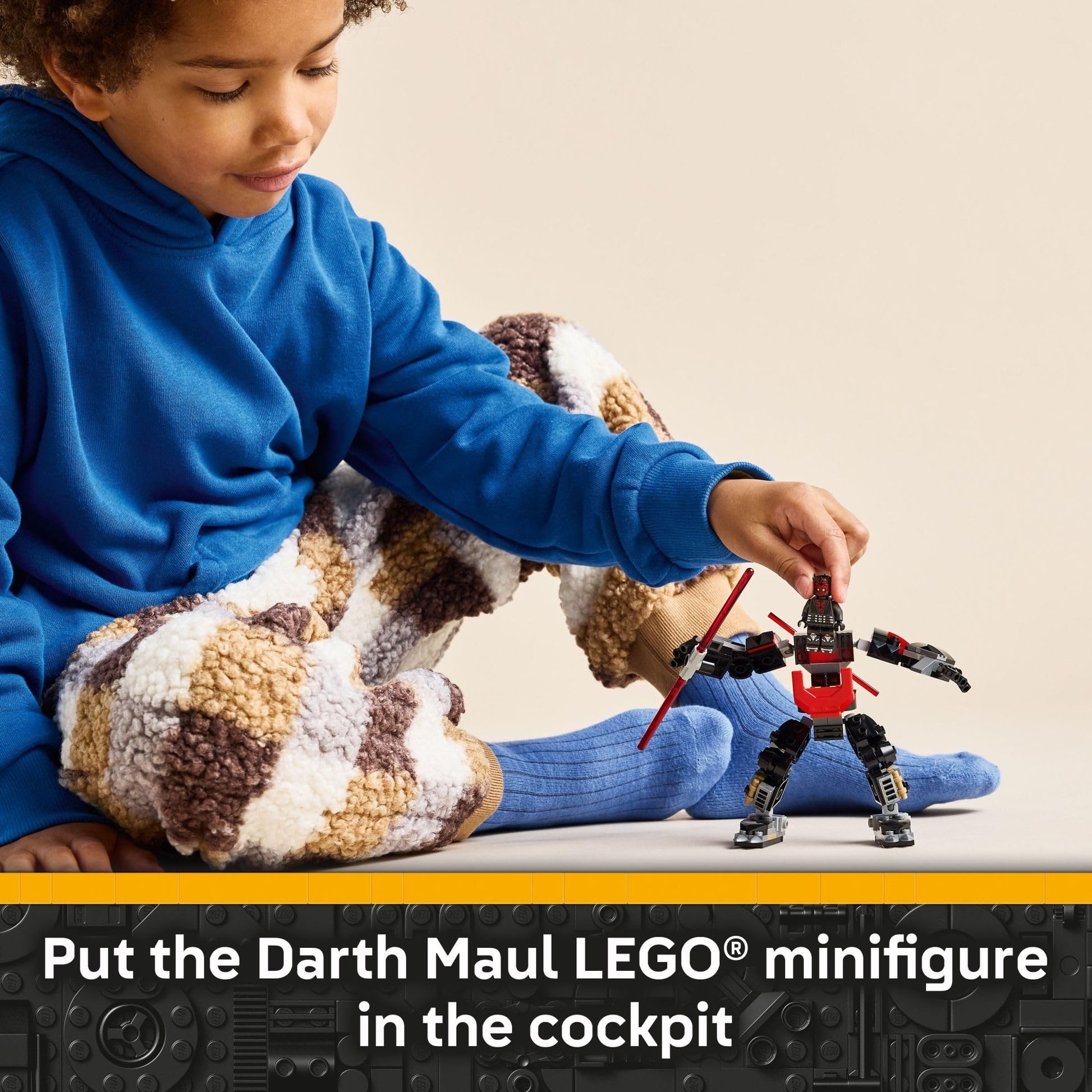 LEGO Star Wars Darth Maul Mech Kids Toy - Building Toy with Pretend Play Lightsaber - Birthday Gift Idea for Boys and Girls, Ages 6+ - Collectible