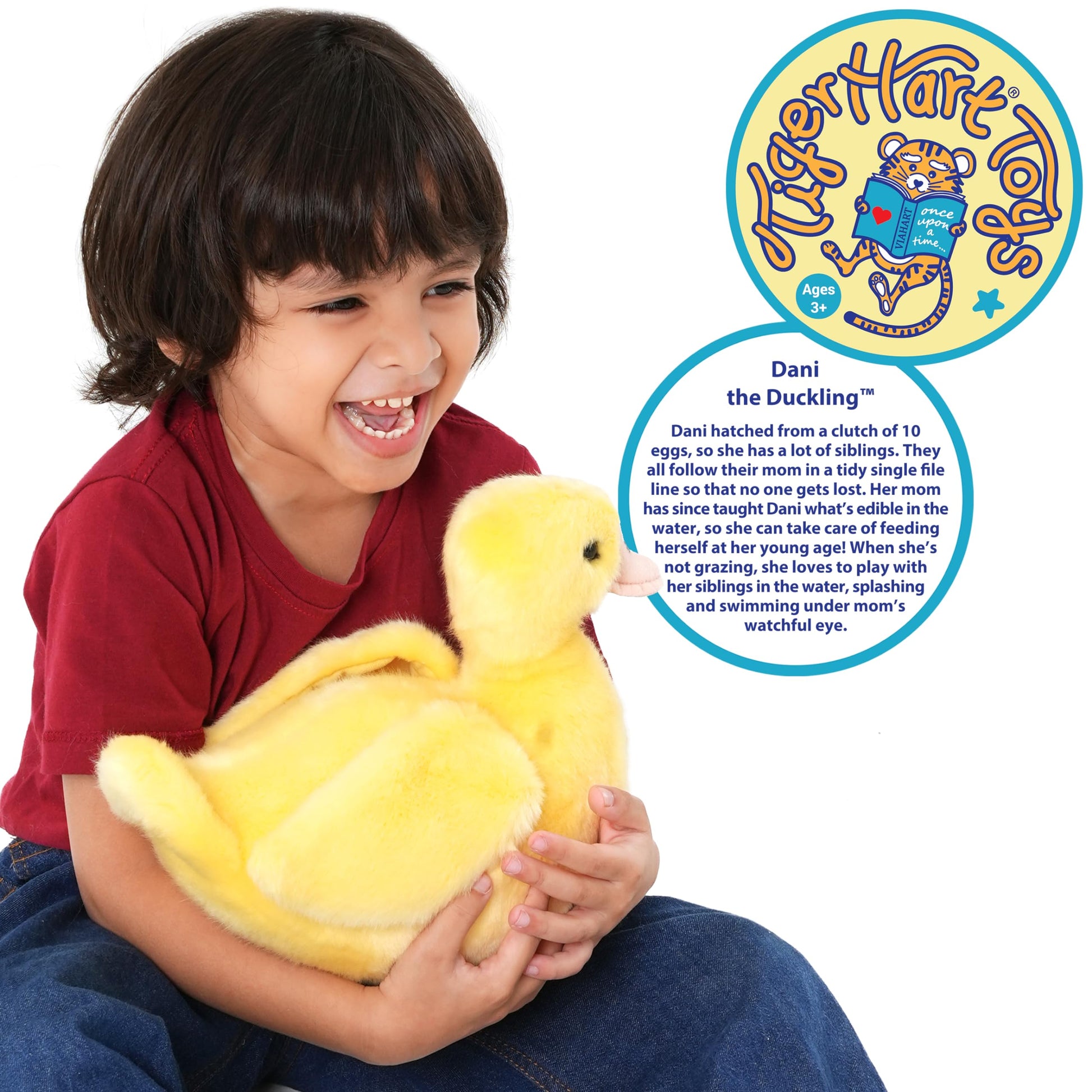 TigerHart Dani The Duckling - 10.5 Inch Stuffed Animal Plush Duck
