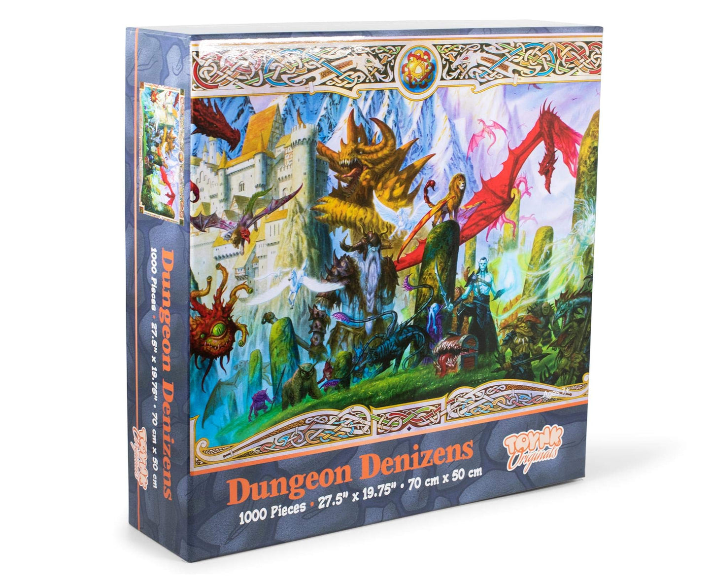 Dungeon Denizens Mythical Monster Puzzle for Adults and Kids | 1000 Piece Jigsaw Puzzle Toy | Fun Quarantine Gifts | Interactive Brain Teaser for Game