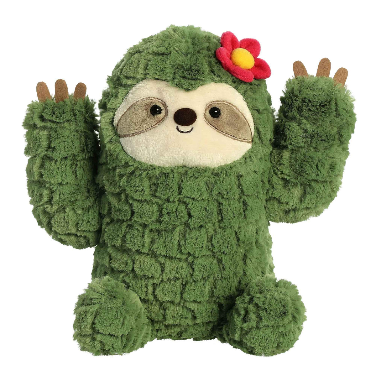 Aurora Cactus Kingdom 9" Cactus Sloth Whimsical Stuffed Animal
