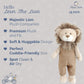 MON AMI Leon The Lion 16-Inch Stuffed Animal, Soft Majestic Plush Boys