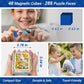 TOSY Picture Cube: 6-in-1 Magnetic Picture Puzzle, Easter Basket Stuffers STEM Gift for Kids/Adult, 48 Blocks, 288 Puzzle Faces, 0.6 in, Seamless UV