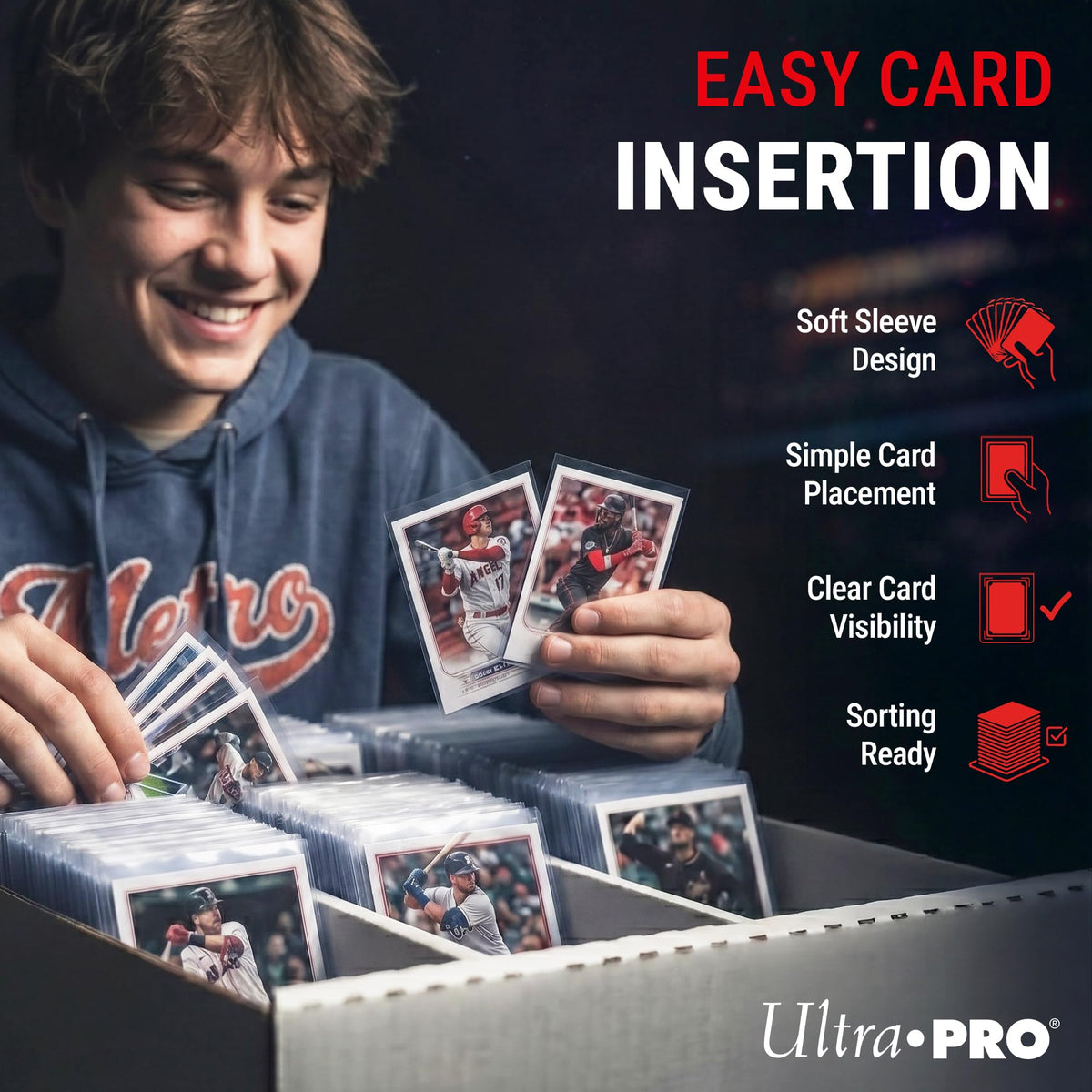 Ultra Pro Clear Standard Trading Card Sleeves, 100 Pack