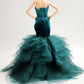 Cora Gu Handmade Emerald Velvet Gown Fit 12 inch Doll and Doll Not Included