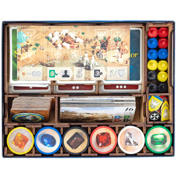 TowerRex Organizer for Splendor Board Game and Cities of Splendor Expansion, Storage Insert, Accessories Upgrade