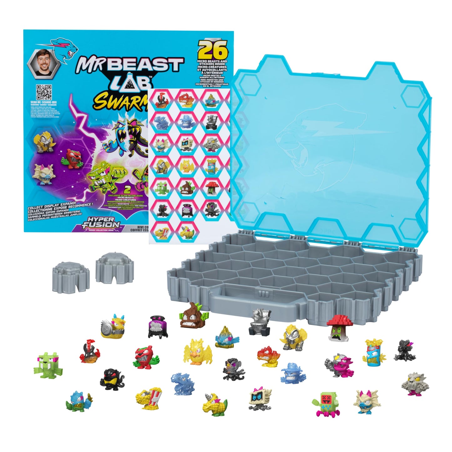MrBeast Hive Collector Pack Holds 70+ Micro Beasts, with 26 Micro Beasts