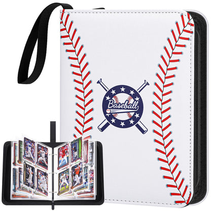 PORANDIA Baseball Card Binder 440 Pockets, Trading Card Album with Sleeves, Sports Card Binder with Card Display Design, Baseball Card Holder Album