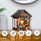 DIY Book Nook Kit for Adults, The Mellow Pub Miniature House Kit, 3D Wooden Puzzle with Touch LED Light, Japanese Style Bookshelf Insert Decor