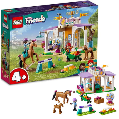 LEGO Friends Horse Training 41746 Toddler Building Toy, Great Birthday Gift for Ages 4+ with 2 Mini-Dolls, Stable, 2 Horse Characters and Animal Care