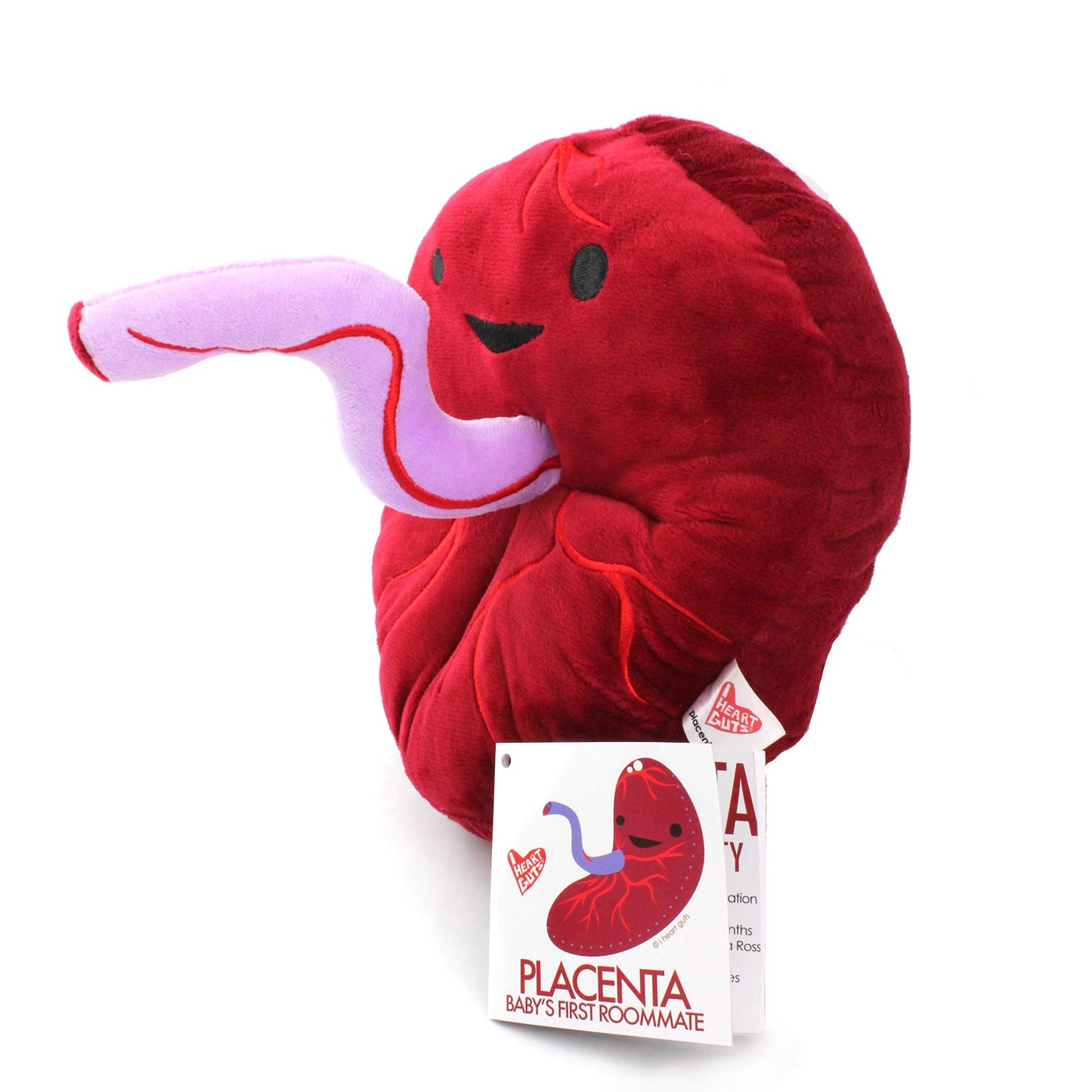I Heart Guts Placenta Plush - Cute Educational Organ Toy for Childbirth & Postpartum - Funny Get Well Recovery Gift for Labor Delivery Nurse Patients