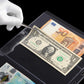 24 Sheets Currency Sleeves for Collectors Acid-Free PVC Paper Money Currency Pocket Pages Coin Collection Supplies - 72 Pockets 9-Hole Stamp Page
