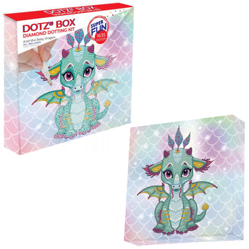 Diamond Dotz Diamond Art Box Kit 8.6"X8.6" - Ariel The Baby Dragon