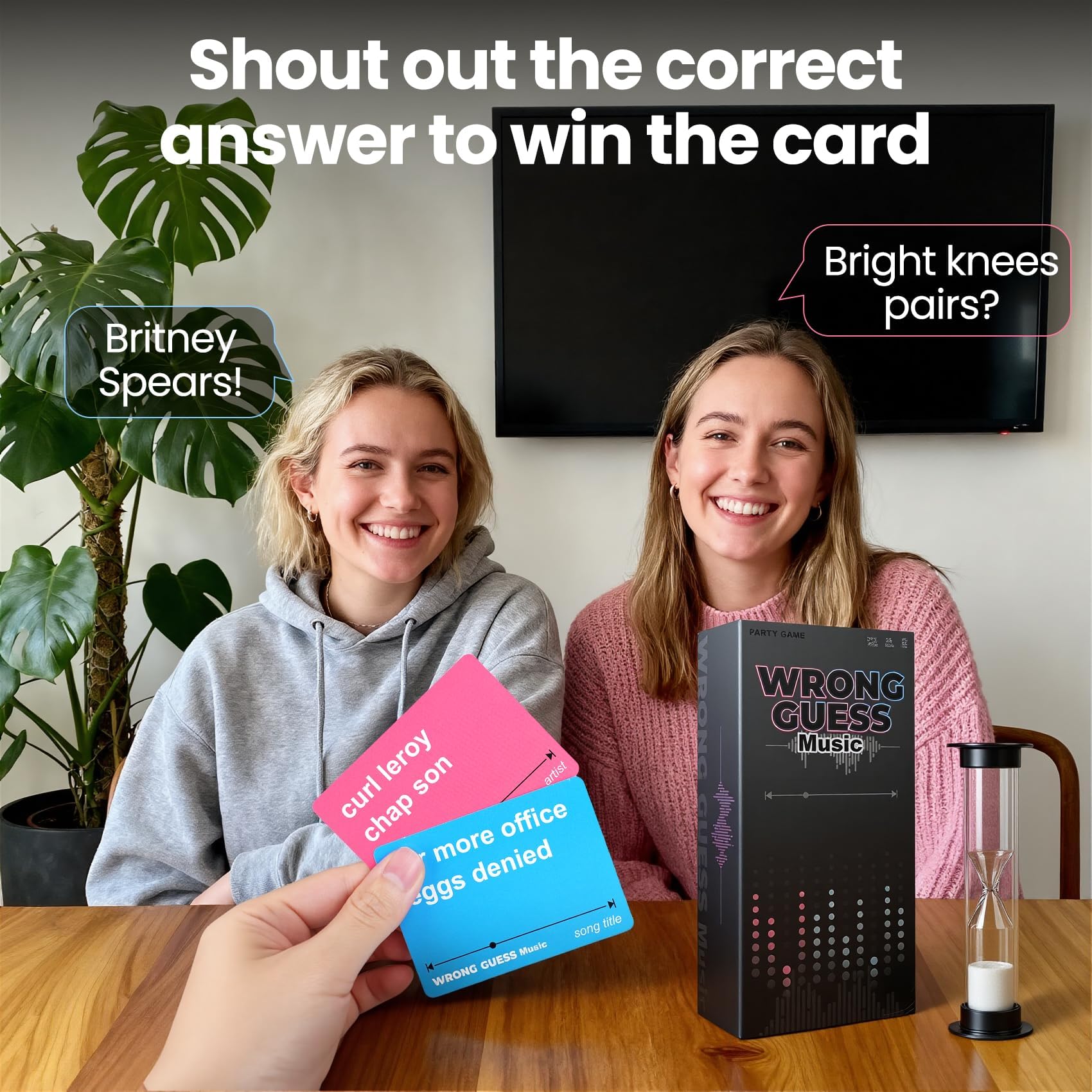 ATG Guess the Song Game - 500 Lyrical Nonsense Cards for Music Trivia, Family Party Games, Adults. Hilarious & Competitive Fun for Game Nights!