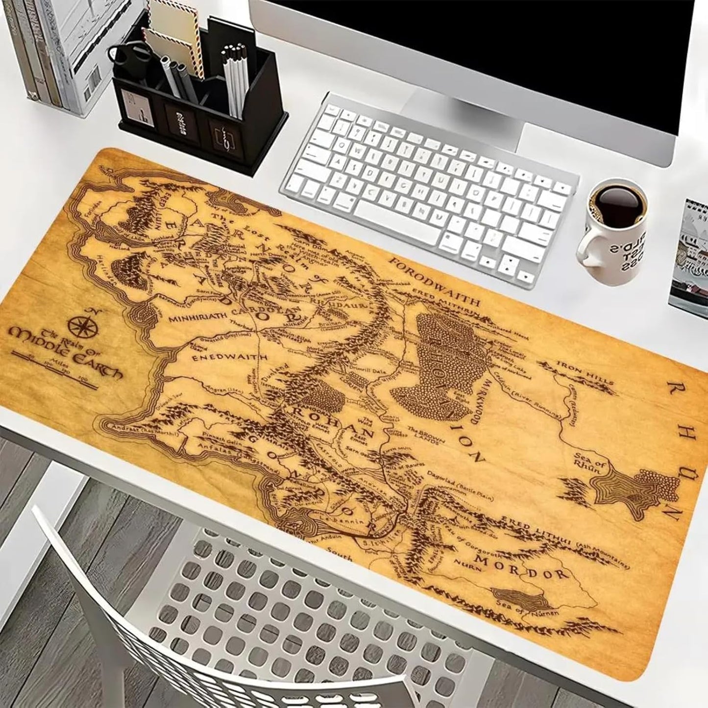 Playmat Board Game Card Game Trading Card Game Play mat Desk pad Original Hand-Painted Stitched Edges Smooth Surface Rubber Base 23.6x13.8in