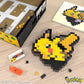 Mega Pokémon Pikachu Construction Set, Articulated Figure, Retro Pixelated Style, 15 cm, Wall or Table Decoration, 400 Pieces, Collectable, Children's