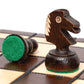 Husaria European International Chess Wooden Game Set, King's Classic - 13.8 Inches Medium Size Chess Set with Handcrafted Chessmen and Felted Folding